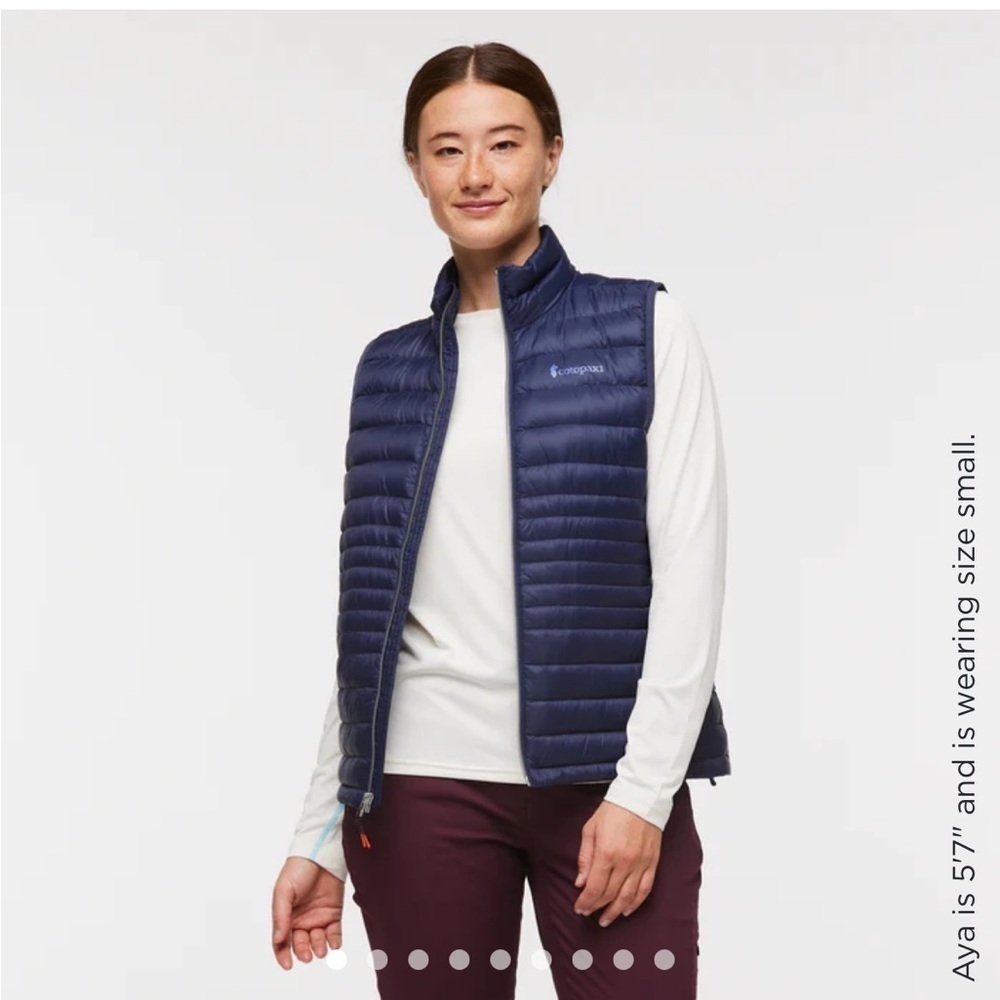 Cotopaxi Women’s XL Fuego Down Insulated Puff Vest Navy Blue Maritime NWT - Picture 7 of 15